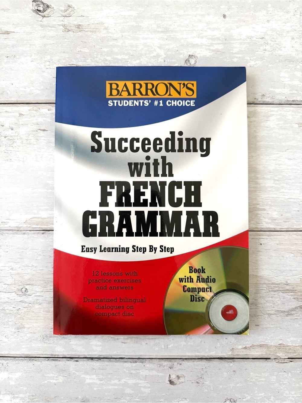 NEW! Barrons Succeeding With French Grammar Book & Audio CD